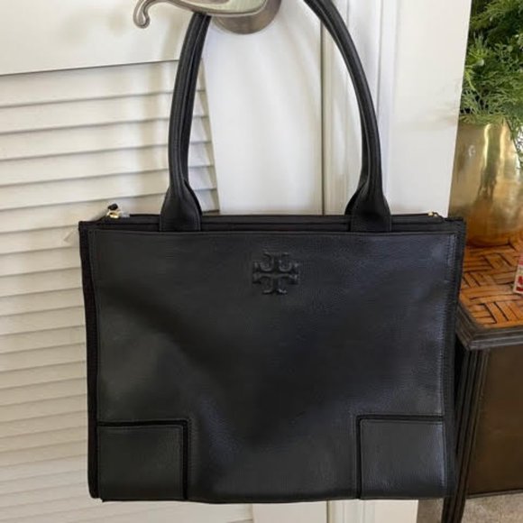 Tory Burch Handbags - Tory Burch NWT Black Tote (Leather/Canvas)